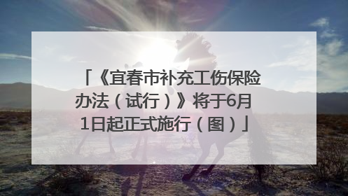 《宜春市补充工伤保险办法（试行）》将于6月1日起正式施行（图）