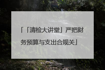 「清检大讲堂」严把财务预算与支出合规关