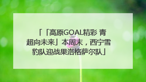 「高原GOAL精彩 青超向未来」本周末，西宁雪豹队迎战果洛格萨尔队