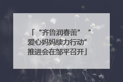 “齐鲁润春蕾”“爱心妈妈续力行动”推进会在邹平召开