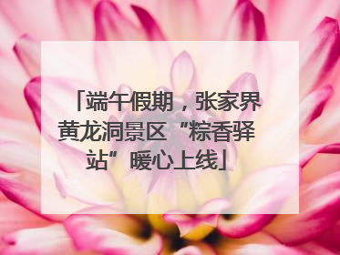 端午假期，张家界黄龙洞景区“粽香驿站”暖心上线