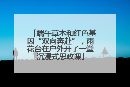 端午草木和红色基因“双向奔赴”，雨花台在户外开了一堂沉浸式思政课