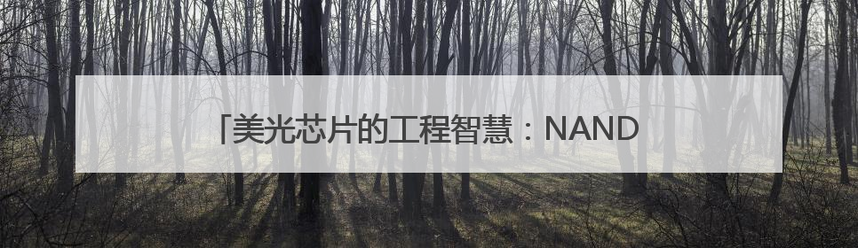 美光芯片的工程智慧：NAND MCP用系统设计破解存储难题
