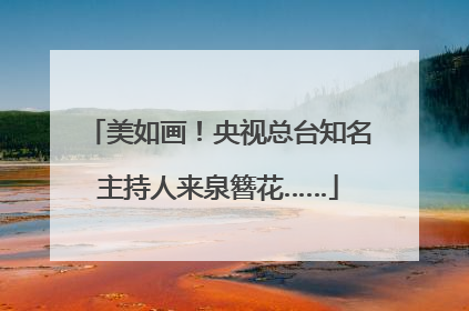 美如画！央视总台知名主持人来泉簪花……