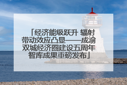 经济能级跃升 辐射带动效应凸显——成渝双城经济圈建设五周年智库成果重磅发布
