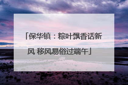 保华镇：粽叶飘香话新风 移风易俗过端午