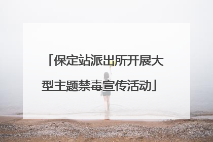 保定站派出所开展大型主题禁毒宣传活动