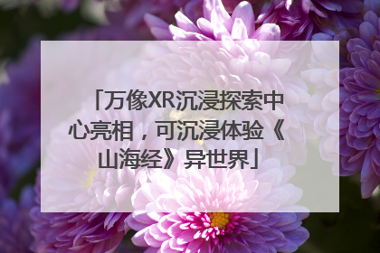 万像XR沉浸探索中心亮相，可沉浸体验《山海经》异世界