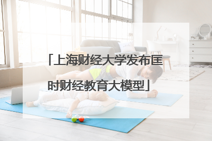 上海财经大学发布匡时财经教育大模型