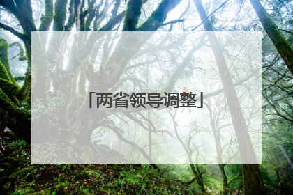 两省领导调整