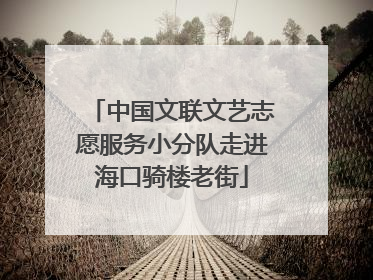 中国文联文艺志愿服务小分队走进海口骑楼老街