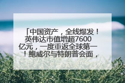 中国资产，全线爆发！英伟达市值增超7600亿元，一度重返全球第一！鲍威尔与特朗普会面，他们聊了什么？