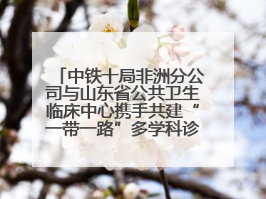 中铁十局非洲分公司与山东省公共卫生临床中心携手共建“一带一路”多学科诊疗协作网