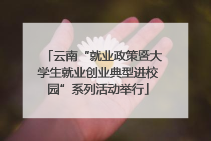 云南“就业政策暨大学生就业创业典型进校园”系列活动举行