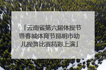 云南省第六届体操节暨春城体育节昆明市幼儿操舞比赛精彩上演