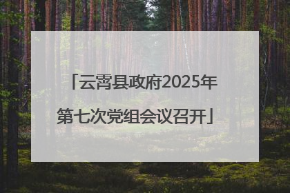 云霄县政府2025年第七次党组会议召开