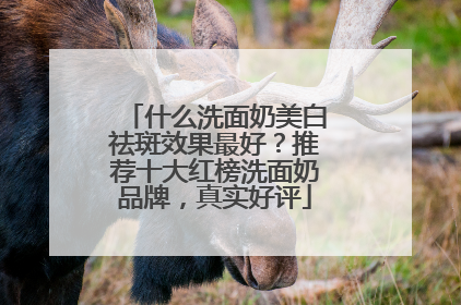 什么洗面奶美白祛斑效果最好？推荐十大红榜洗面奶品牌，真实好评