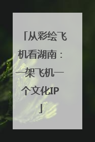 从彩绘飞机看湖南：一架飞机一个文化IP