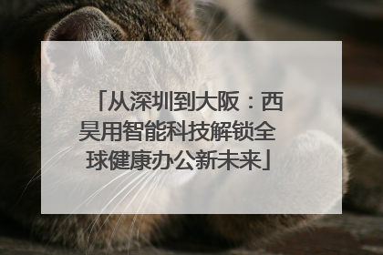 从深圳到大阪：西昊用智能科技解锁全球健康办公新未来
