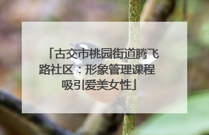 古交市桃园街道腾飞路社区：形象管理课程 吸引爱美女性