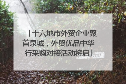 十六地市外贸企业聚首泉城，外贸优品中华行采购对接活动将启
