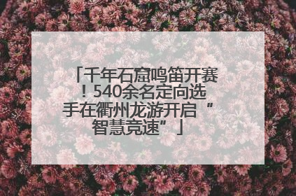 千年石窟鸣笛开赛！540余名定向选手在衢州龙游开启“智慧竞速”