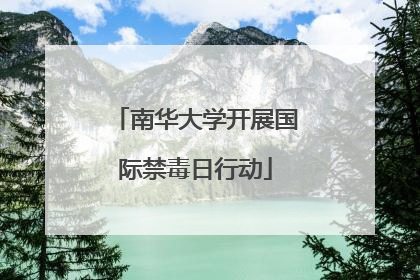 南华大学开展国际禁毒日行动
