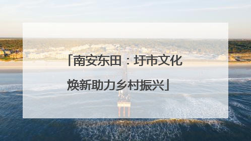 南安东田：圩市文化焕新助力乡村振兴
