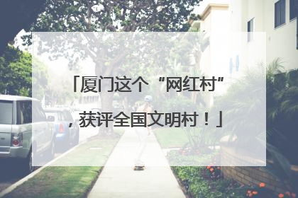 厦门这个“网红村”，获评全国文明村！