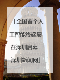 全国首个人工智能终端展在深圳启幕_深圳新闻网