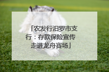 农发行汨罗市支行：存款保险宣传走进龙舟赛场