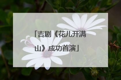 吉剧《花儿开满山》成功首演