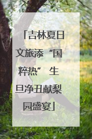 吉林夏日文旅添“国粹热” 生旦净丑献梨园盛宴