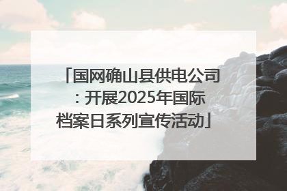 国网确山县供电公司：开展2025年国际档案日系列宣传活动