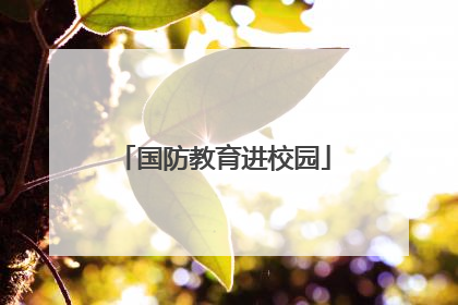 国防教育进校园