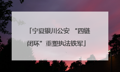宁夏银川公安 “四链闭环”重塑执法铁军