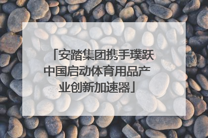安踏集团携手璞跃中国启动体育用品产业创新加速器