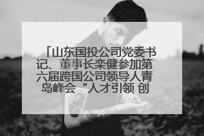 山东国投公司党委书记、董事长栾健参加第六届跨国公司领导人青岛峰会“人才引领 创新驱动”人力资源高质量发展对话会