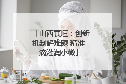 山西襄垣：创新机制解难题 精准滴灌润小微