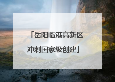 岳阳临港高新区冲刺国家级创建