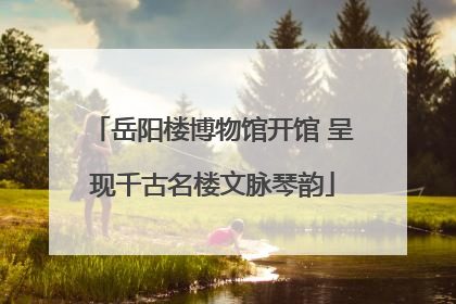 岳阳楼博物馆开馆 呈现千古名楼文脉琴韵