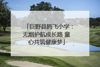 巨野县腾飞小学：无烟护航成长路 童心共筑健康梦