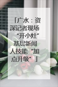 广水：资深记者现场“开小灶” 基层新闻人技能“加点升级”