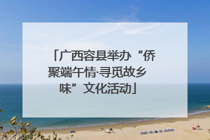 广西容县举办“侨聚端午情·寻觅故乡味”文化活动