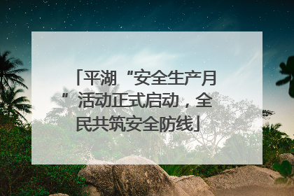 平湖“安全生产月”活动正式启动，全民共筑安全防线