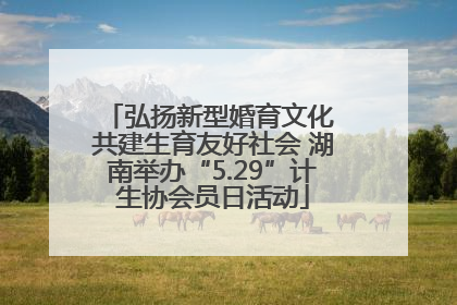 弘扬新型婚育文化 共建生育友好社会 湖南举办“5.29”计生协会员日活动