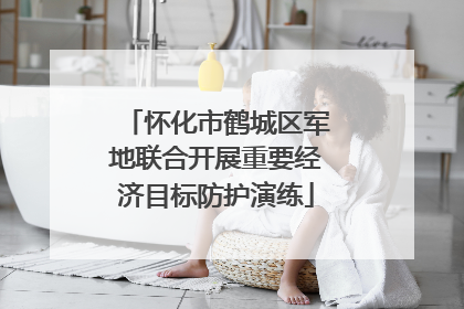 怀化市鹤城区军地联合开展重要经济目标防护演练