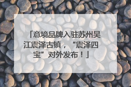 意境品牌入驻苏州吴江震泽古镇，“震泽四宝”对外发布！