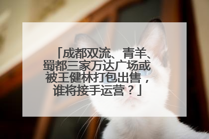 成都双流、青羊、蜀都三家万达广场或被王健林打包出售，谁将接手运营？