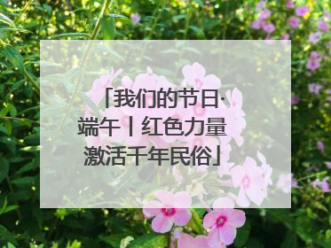 我们的节日·端午丨红色力量激活千年民俗